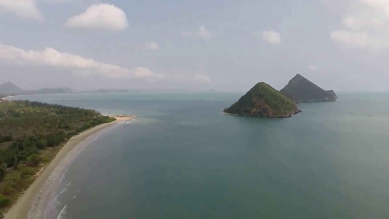 Dolphin Bay Sam Roi Yod Pranburi   Aerial Video