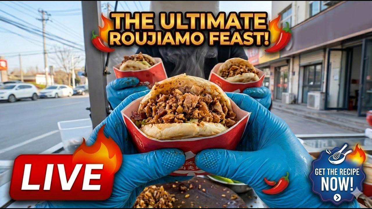 🔴LIVE -Ultimate Chinese Burger LIVE POV make Roujiamo 4/7 12:00