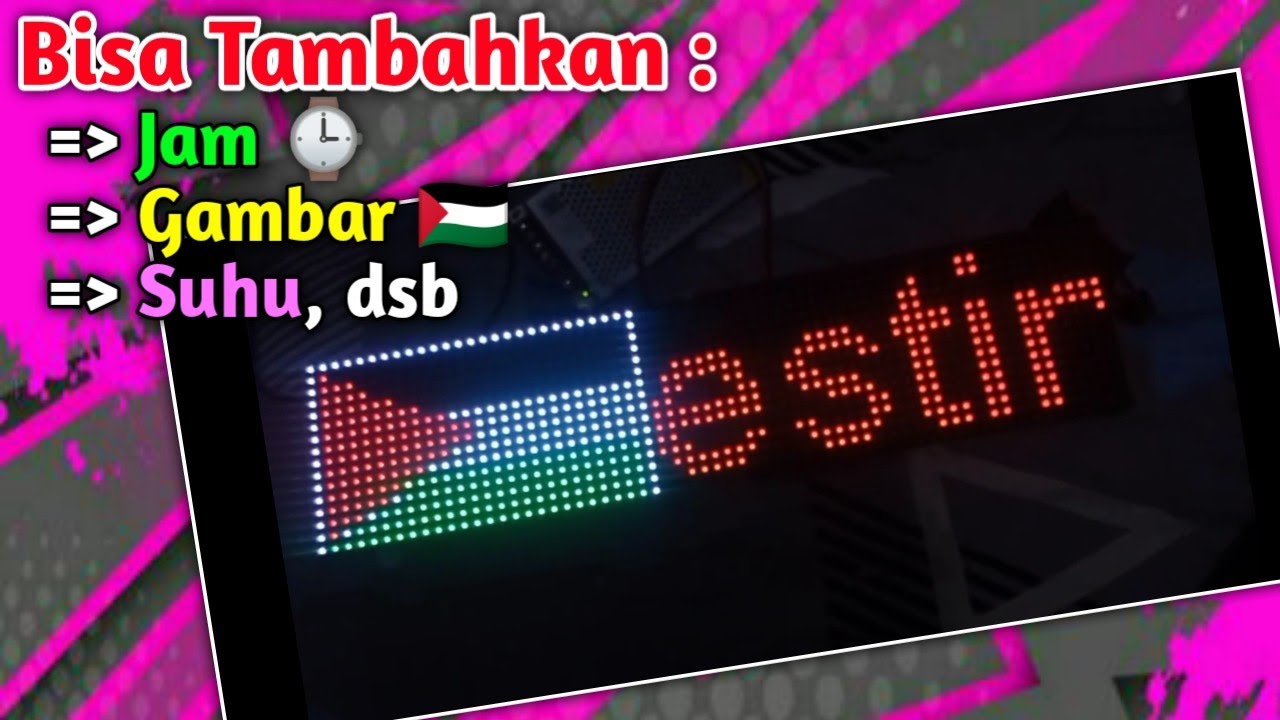 Cara Buat Running Text Dengan P10 RGB WF1