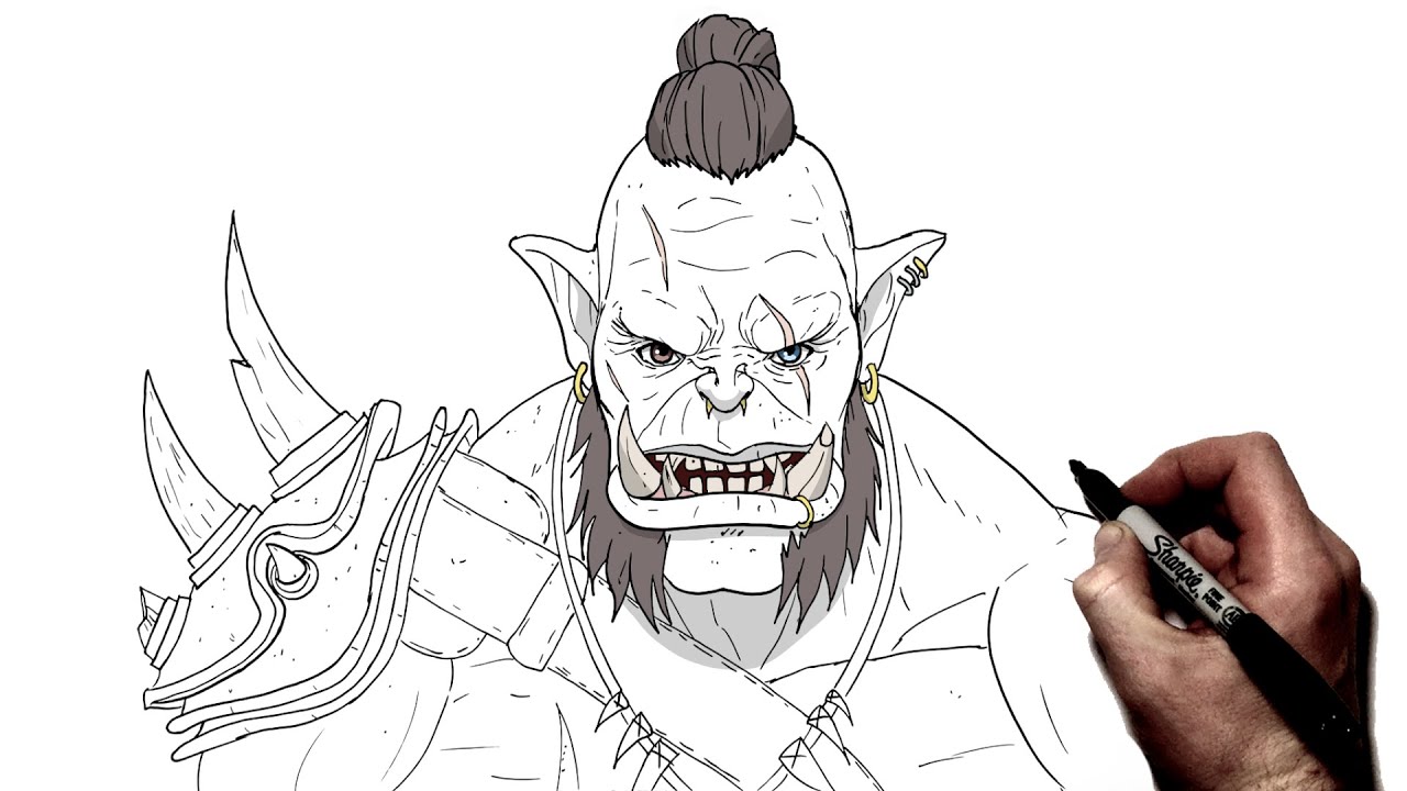 How To Draw An Ogre / Orc | Step By Step