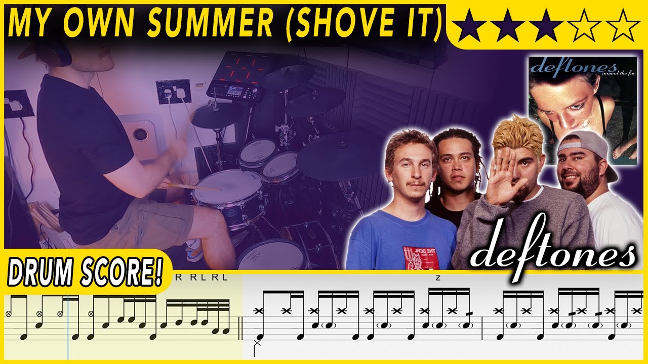 My Own Summer (Shove It) - Deftones | DRUM SCORE Sheet Music | #522 DRUMSCRIBE