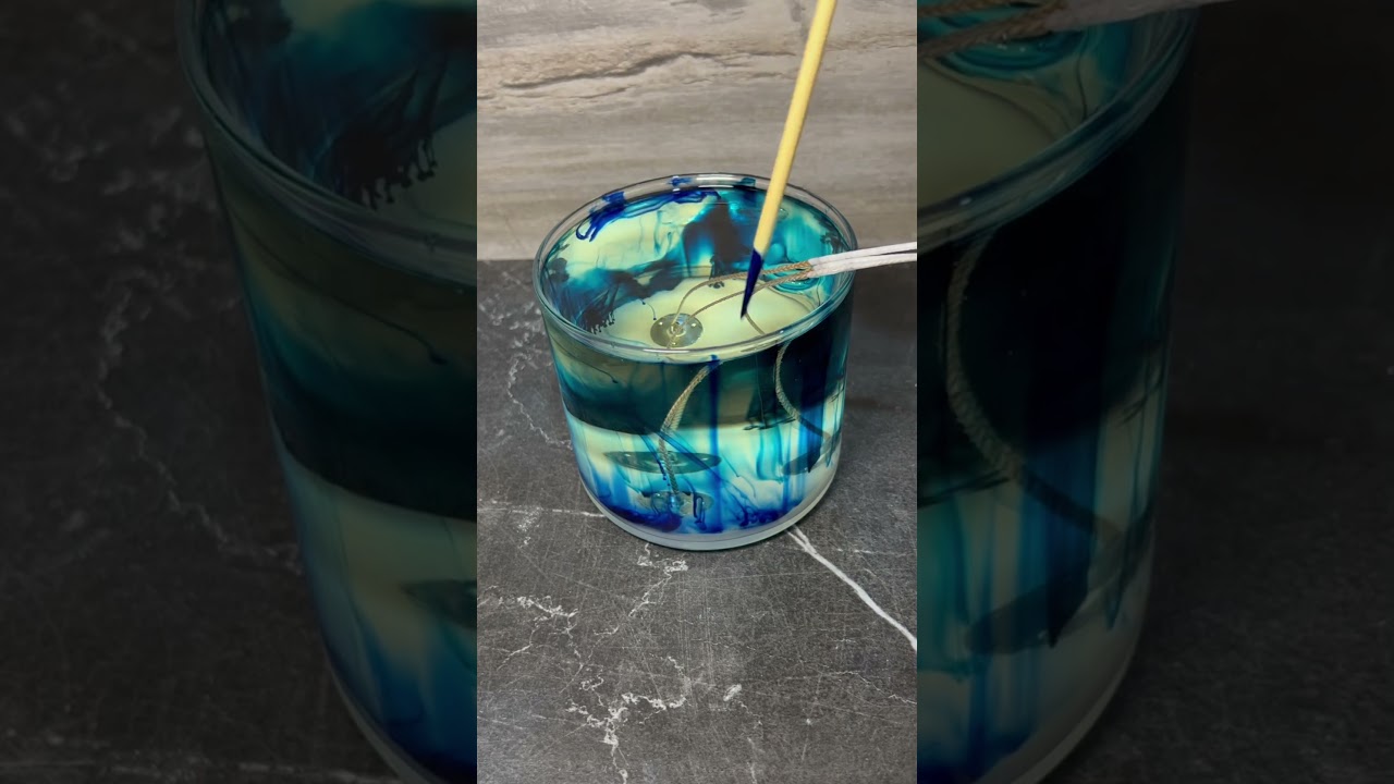 Beautiful Black Sea candle #candleaddict #candle #candlemaker#candlelover #handmadecandle#satisfying