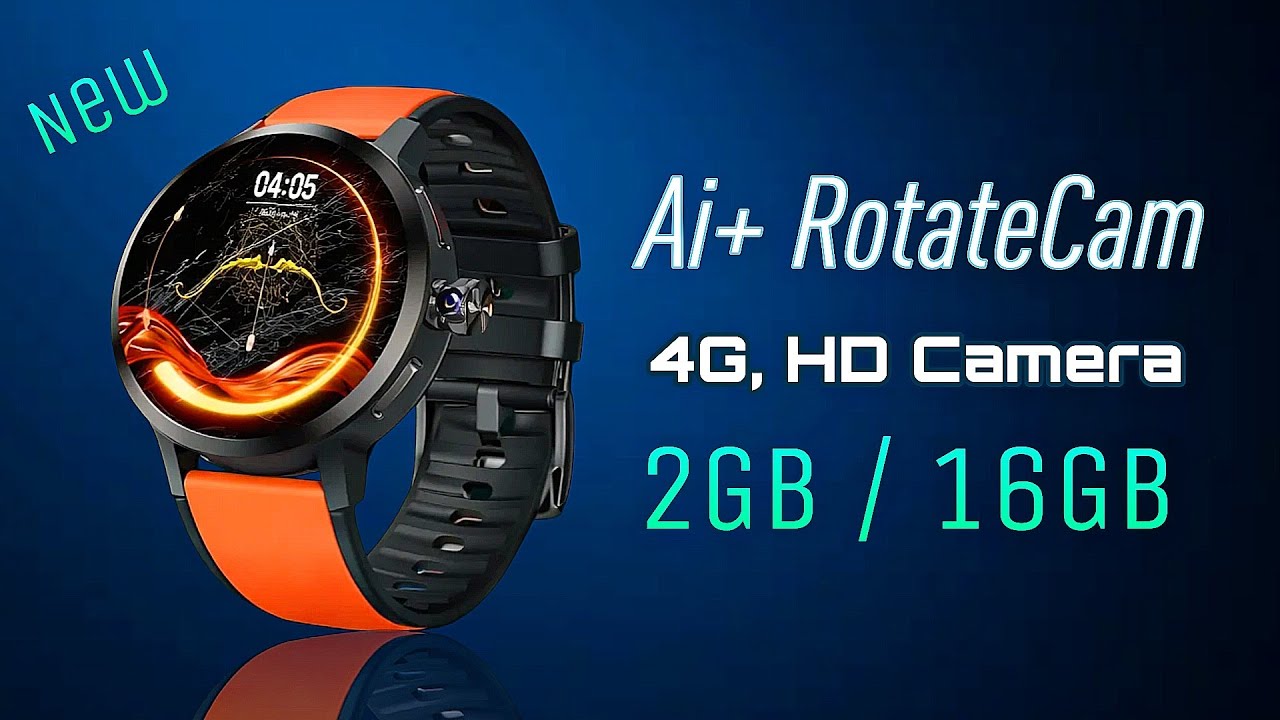 Ai+ RotateCam 4G smartwatch | Best 4g Smartwatch with Camera, Android Smartwatch