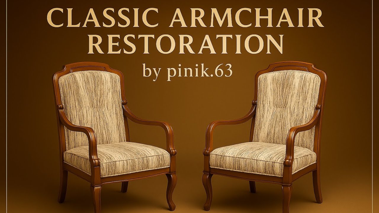 Pinik.63 Presents: Classic Armchair Reupholstery & Refinishing