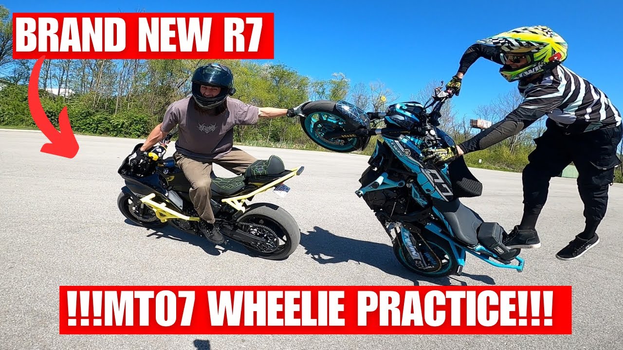 MT07 Wheelies and Stunts RAW Sunday Funday