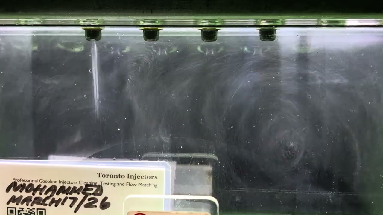 1988 BMW M3 S14 13641273272 injectors spray pattern test at Toronto Injectors