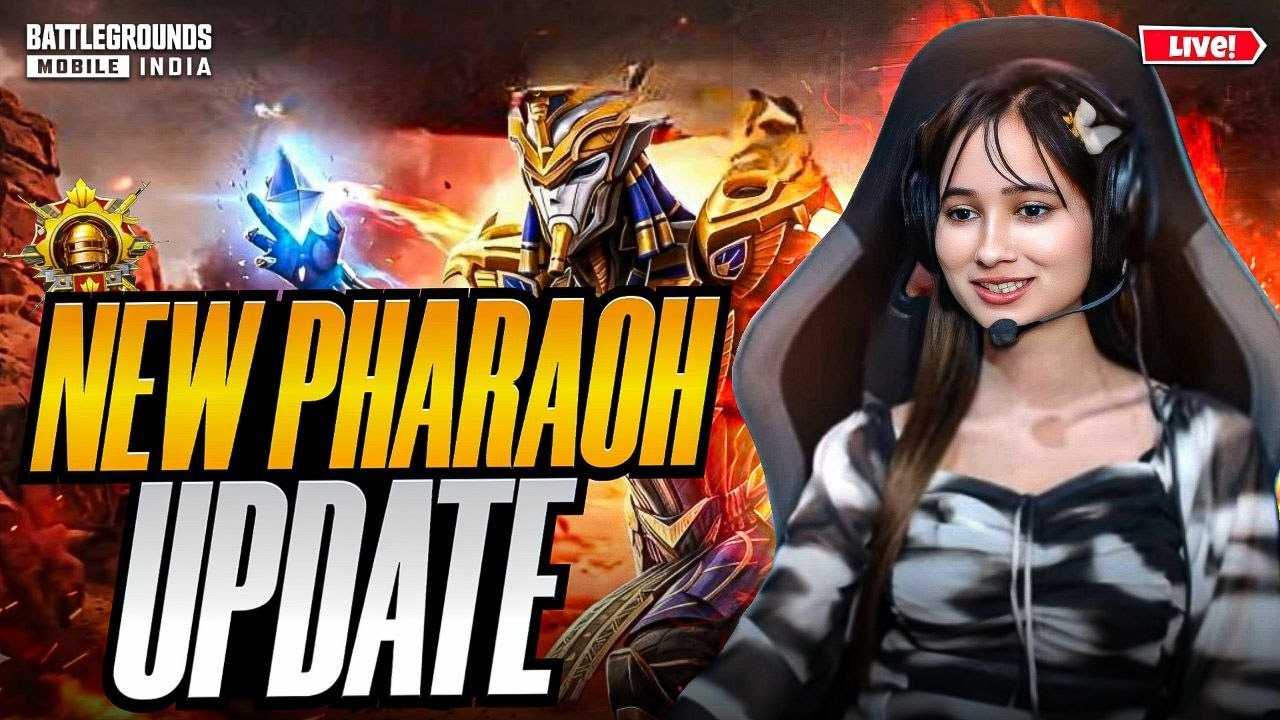 OG PHARAOH UPDATE IS HERE😍TOP 100 CONQUEROR LIVE🔥 |#bgmilive #girlgamer #pubgmobile