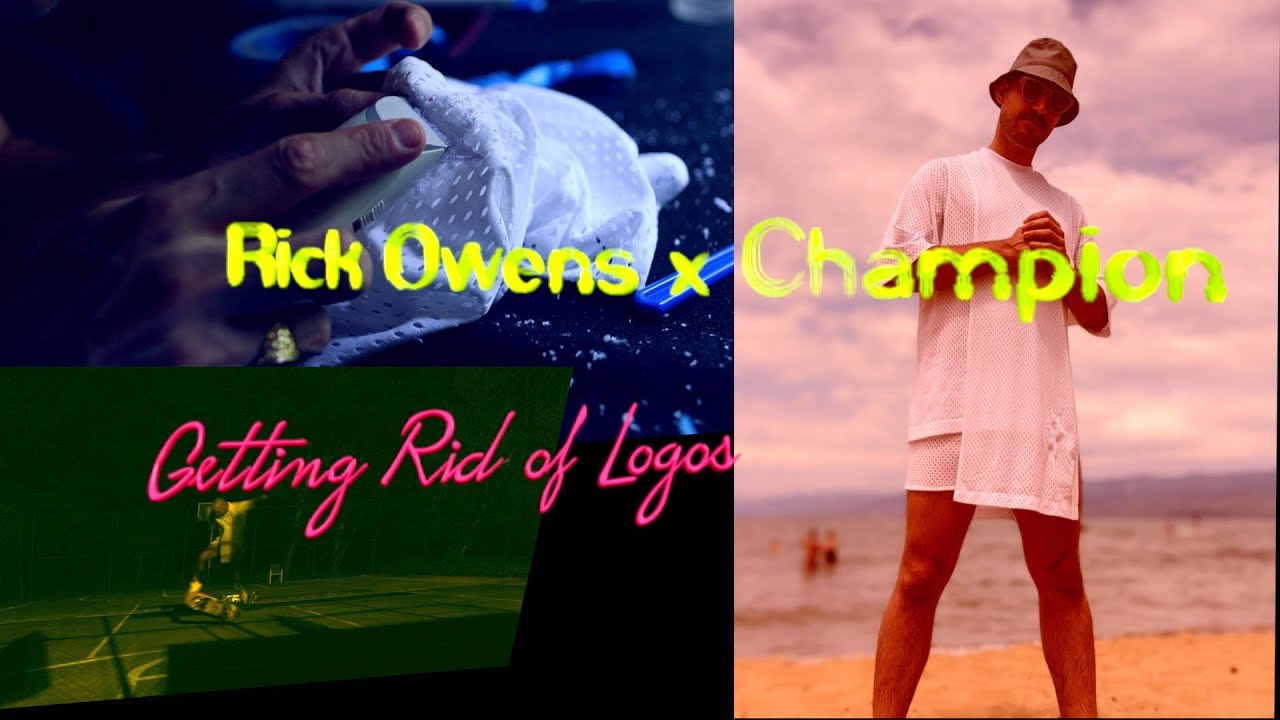 Did I ruin it? Rick Owens x Champion / Removing Logos