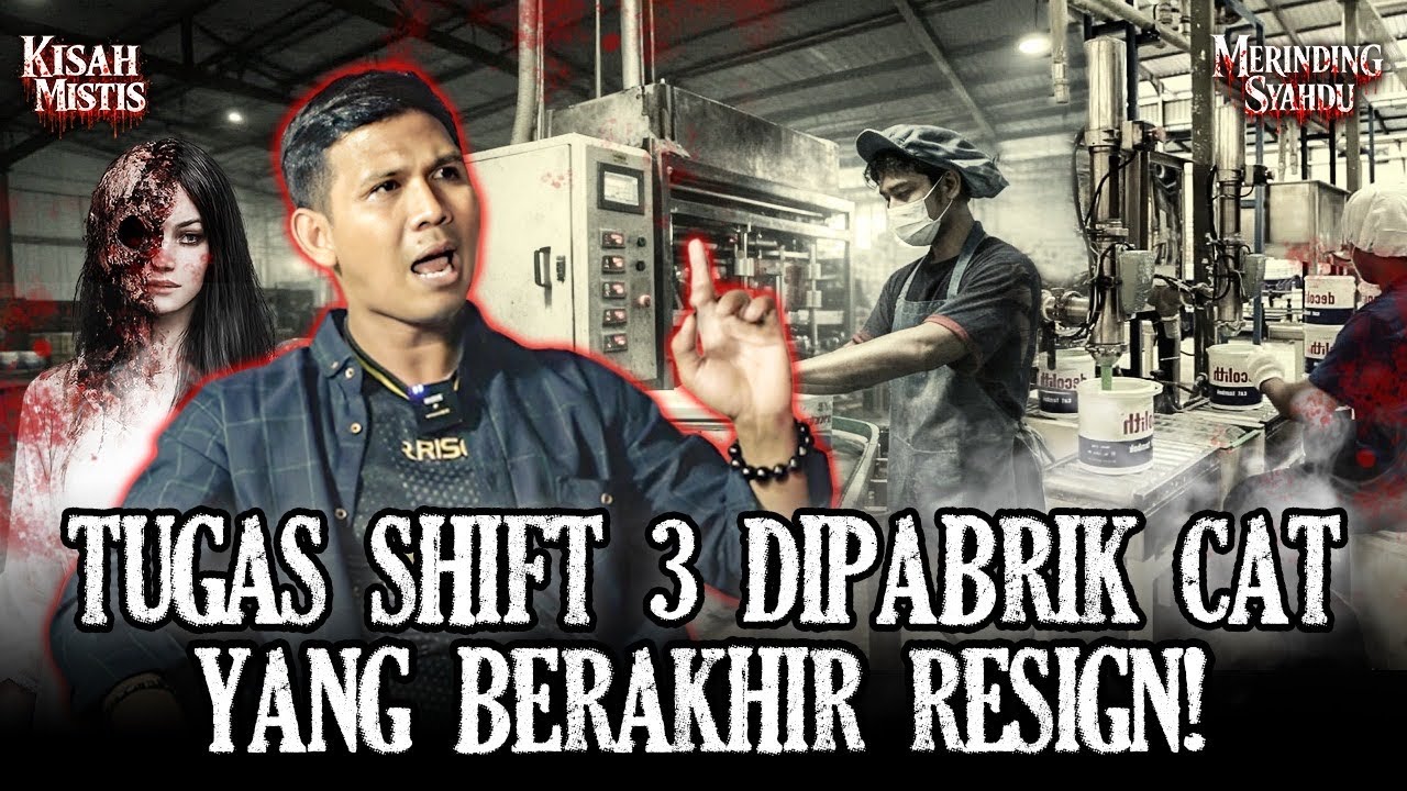 BIKIN MERINDING.!PENGALAMAN NGERI PEKERJA PABRIK CAT SAAT SHIFT 3! MESIN MELEDAK SAMPE DIA MENINGGAL