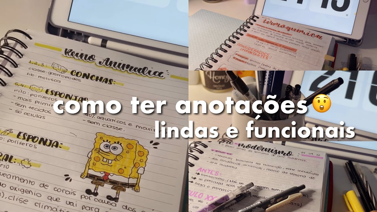 como fazer anota&ccedil;&otilde;es lindas, r&aacute;pidas e pr&aacute;ticas (&eacute; MUITO funcionais) 📱💕