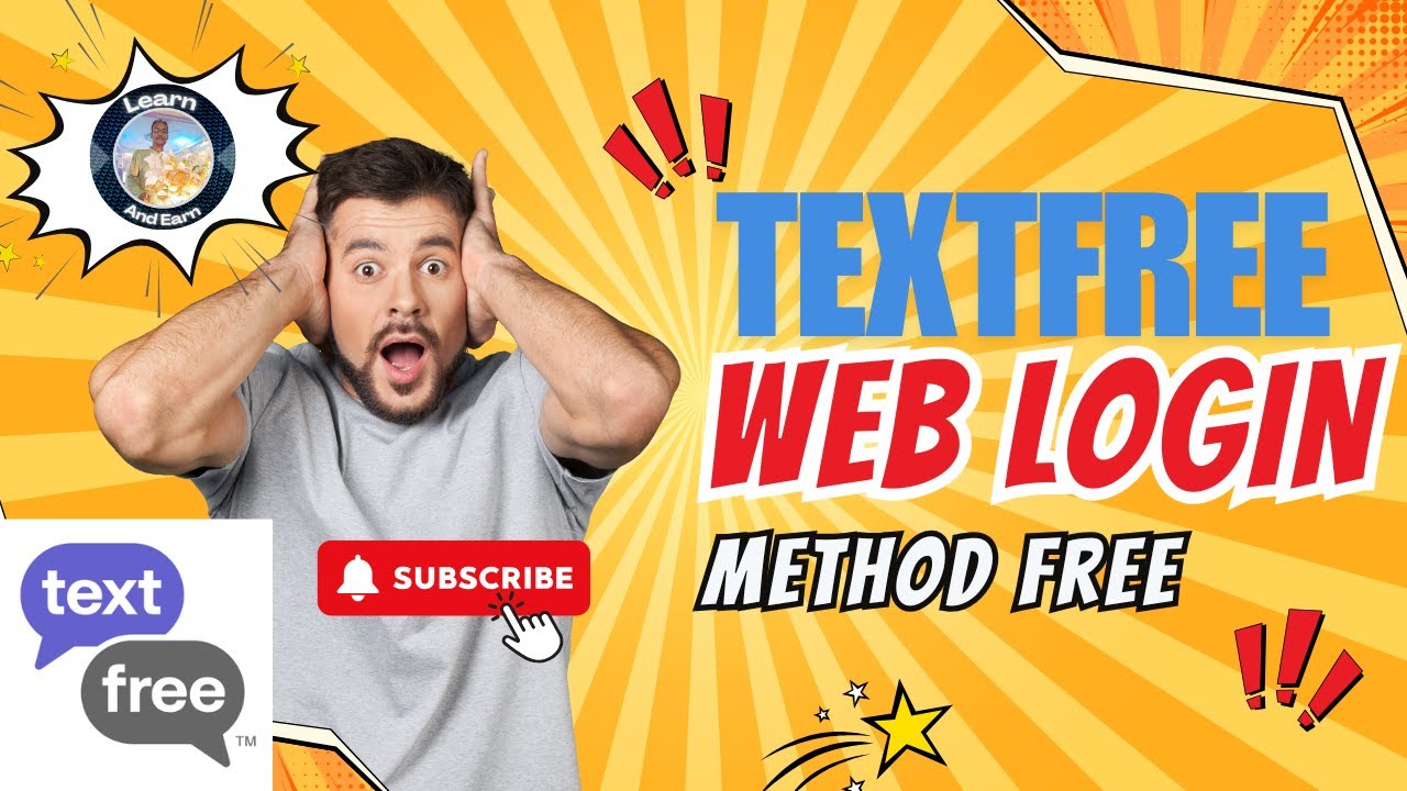 Textfree Web Login Method Free For All