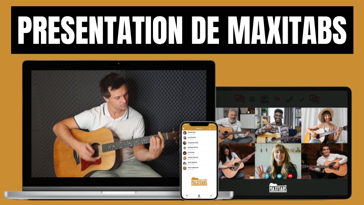 Présentation de Maxitabs - Cours de guitare en ligne
