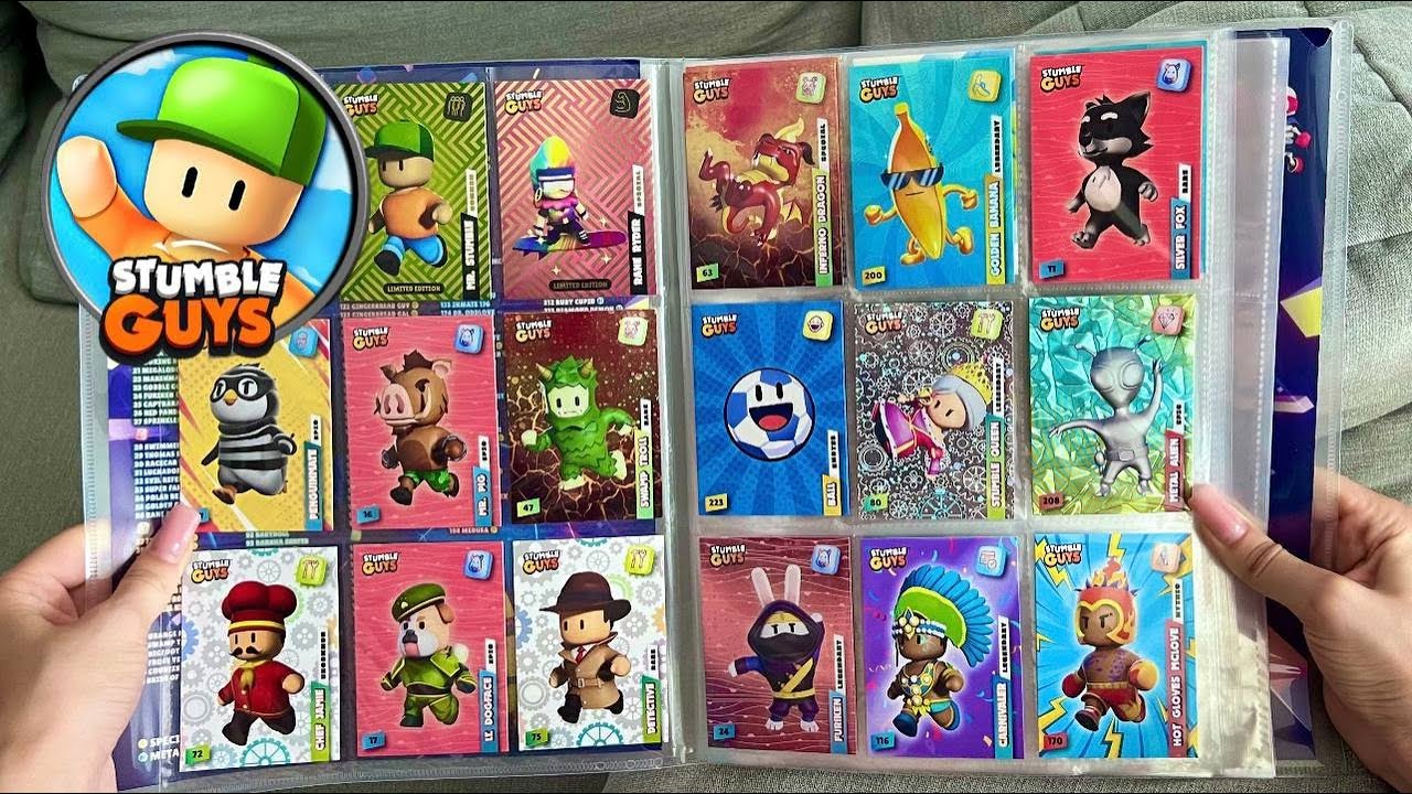 Opening a Massive Pack of NEW STUMBLE GUYS Cards (Rare Golden Banana Guy)