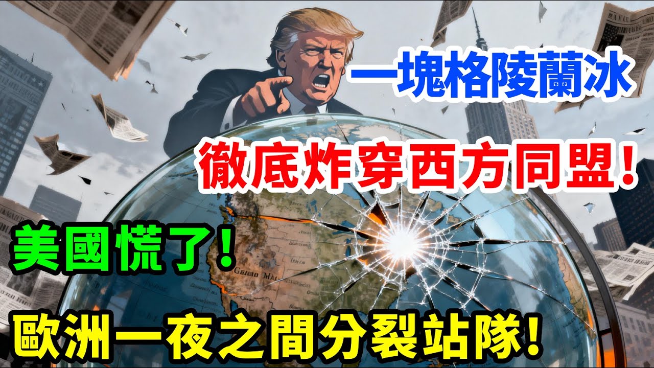 一塊格陵蘭冰徹底炸穿西方同盟！美國慌了．歐洲一夜之間分裂站隊！
