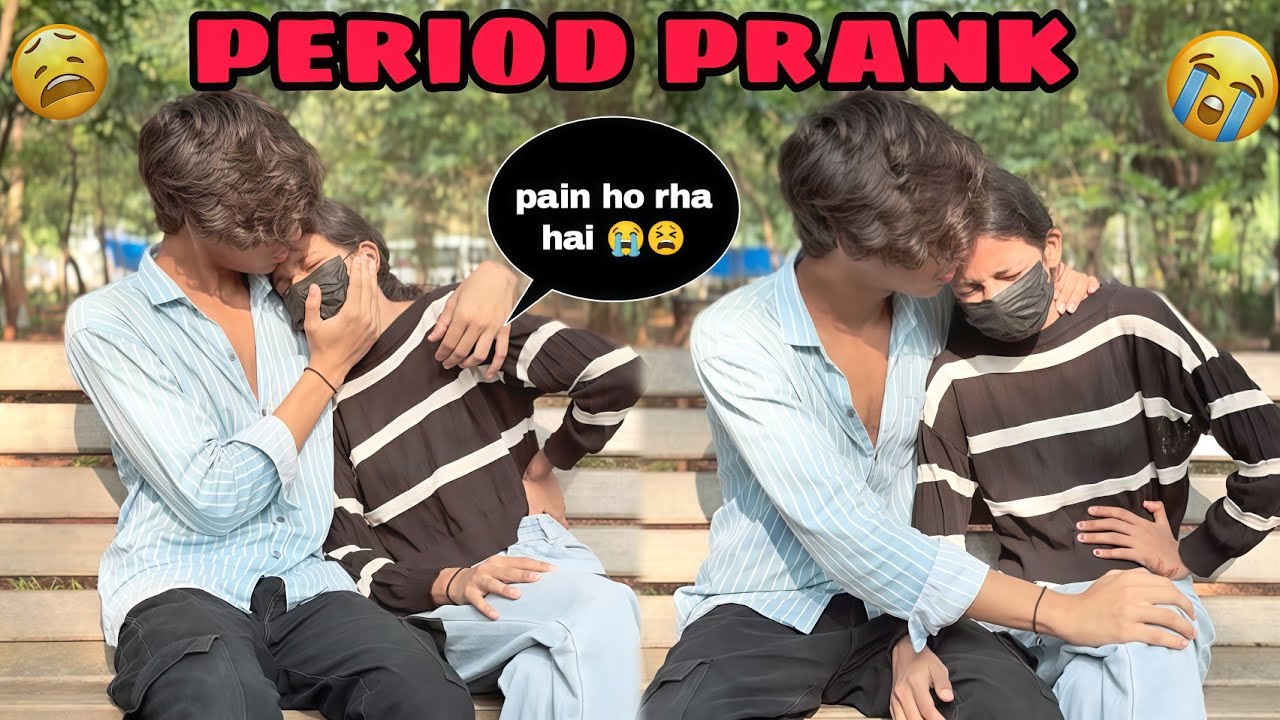 Period cramp prank on hasii 🥺😫| he's also start crying 😭 😱| hasibr05 #pranks #caring #hasibr05