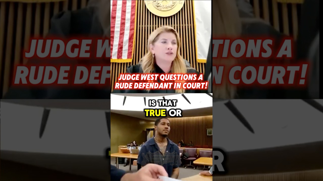 Judge West Questions A Rude Defendant In Court!