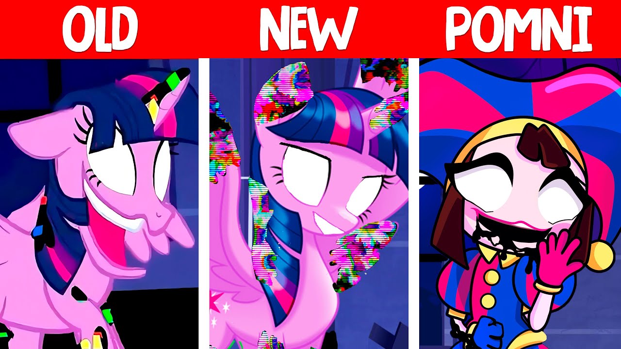Dusk Till Dawn - Pomni Vs Twilight Sparkle | Old vs New vs AMAZING DIGITAL CIRCUS in FNF