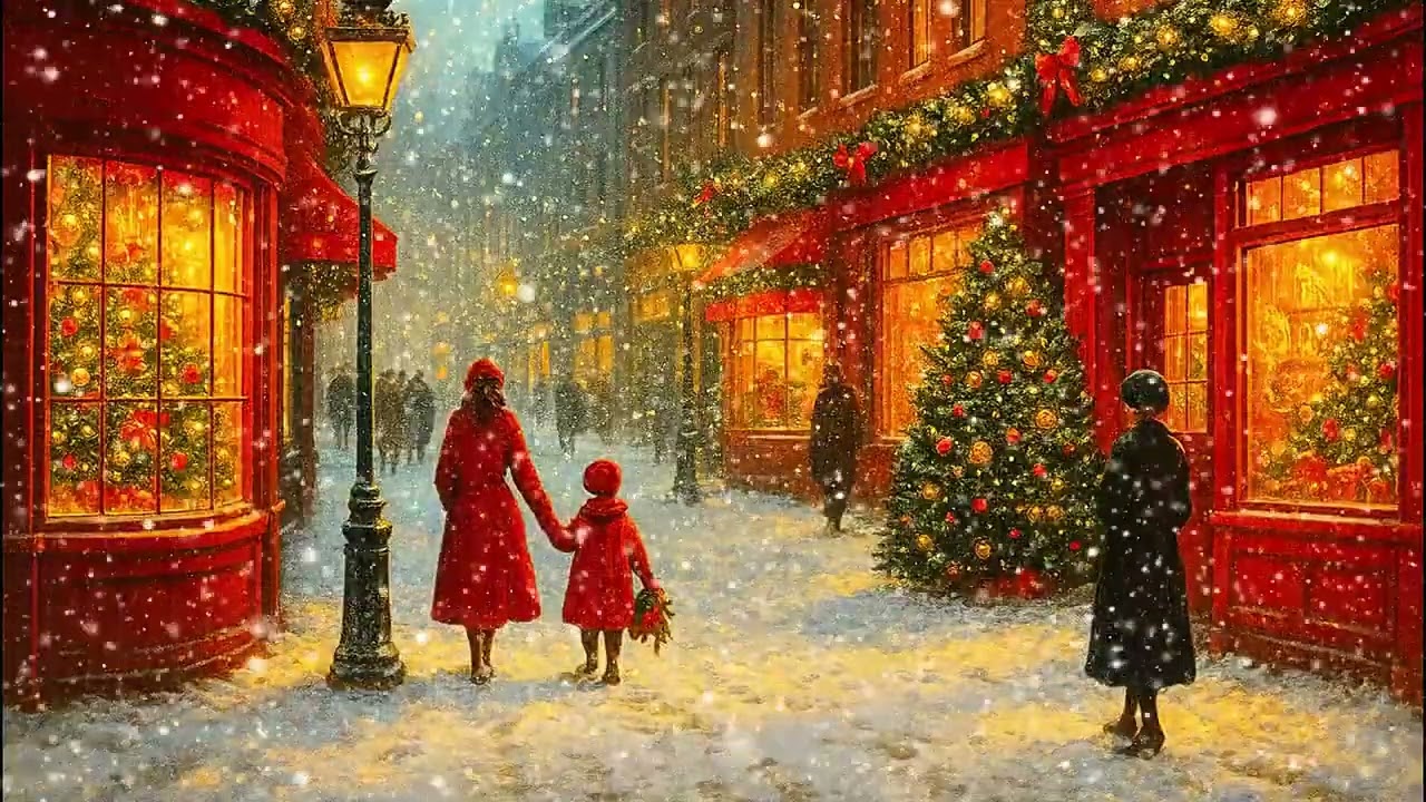 Time Travel to a 1950s Christmas – Retro Lights, Warm Coffee, and Holiday Cheer