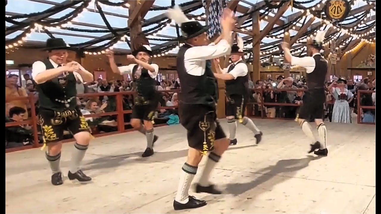 Zwei Schuhplattler - Kreuzpolka und Langschottisch - Oide Wiesn 2024