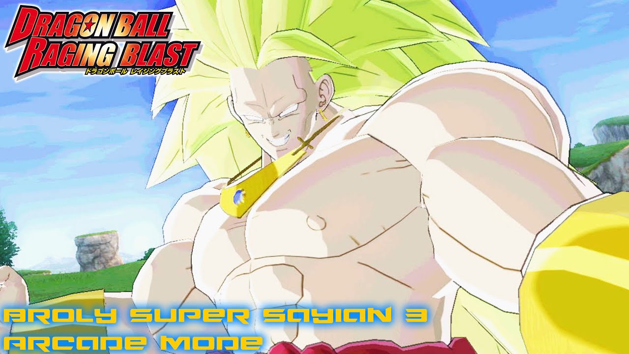 Dragon ball Raging blast Broly Super Sayian 3 Arcade mode