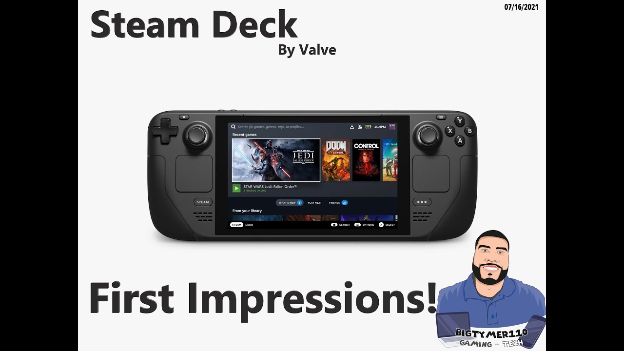Steam Deck [Valve] First Impressions #Bigtymer110 [$399]