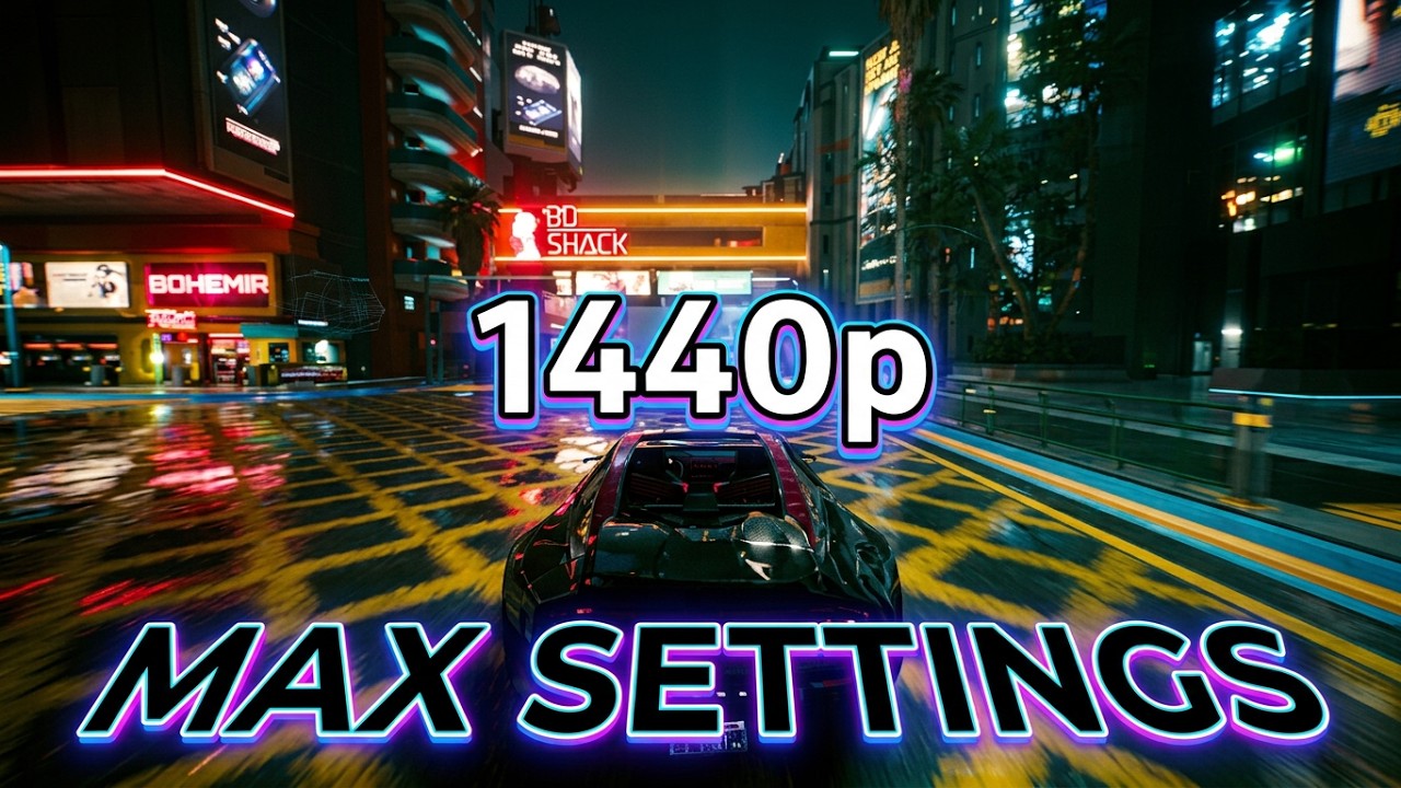 Cyberpunk 2077 test 1440p hdr max setings
