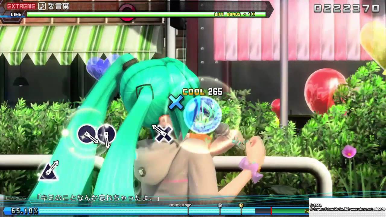 Project Diva Arcade FT - 愛言葉 (Ai Kotoba) [Extreme Perfect]