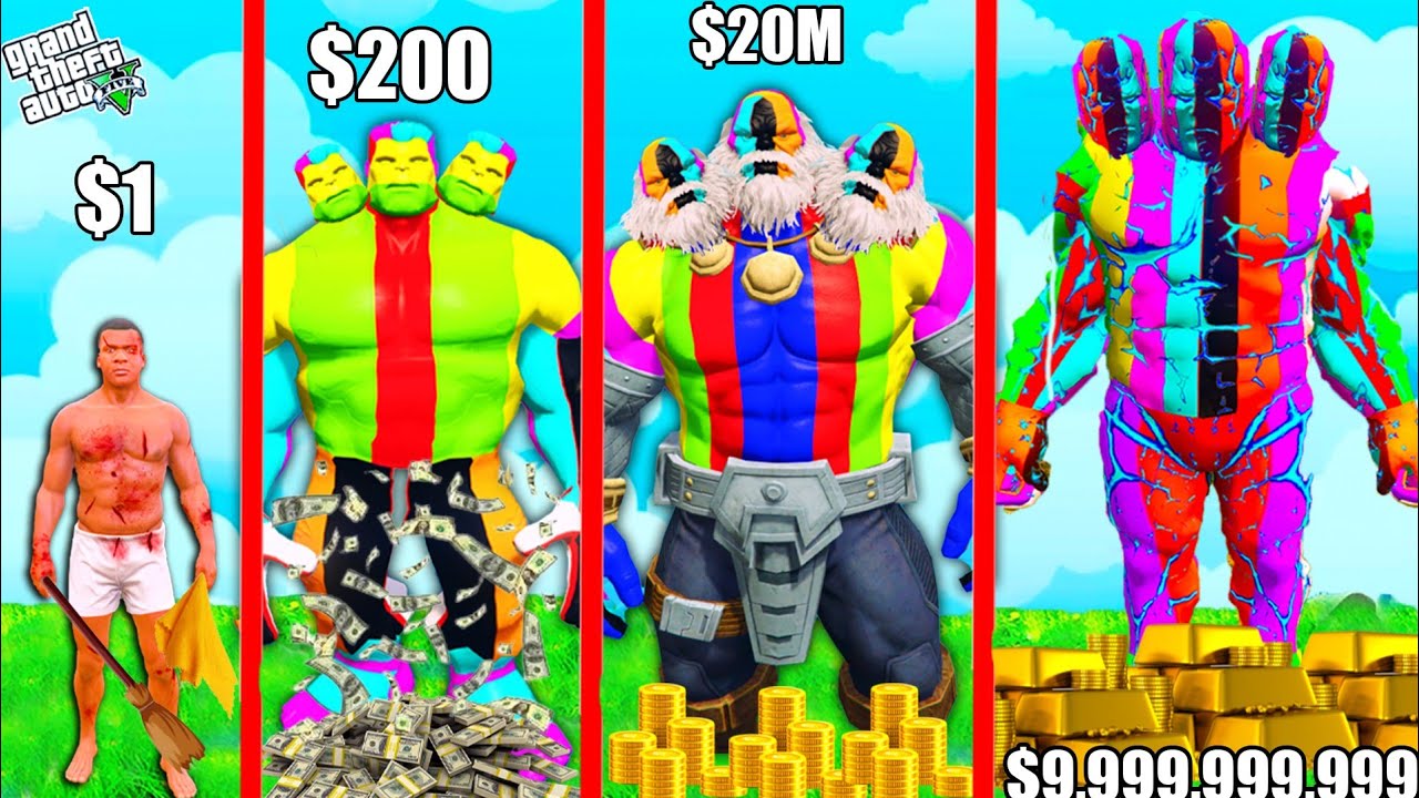 FRANKLIN Growing BIGGEST ALL FATHER ICE GOD HULK In GTA 5!
