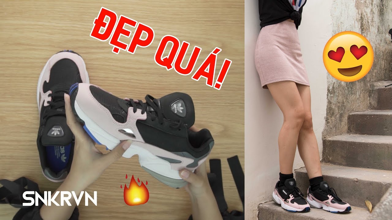 Đ&aacute;nh gi&aacute; adidas Falcon W | YUNG 1 PHI&Ecirc;N BẢN NỮ ? | SNKRVN