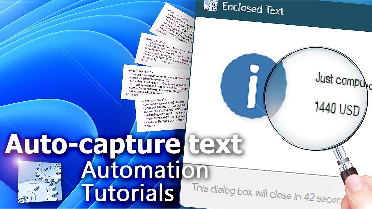 Automatically extract enclosed text between two substrings · No-code tutorial · Automation Workshop