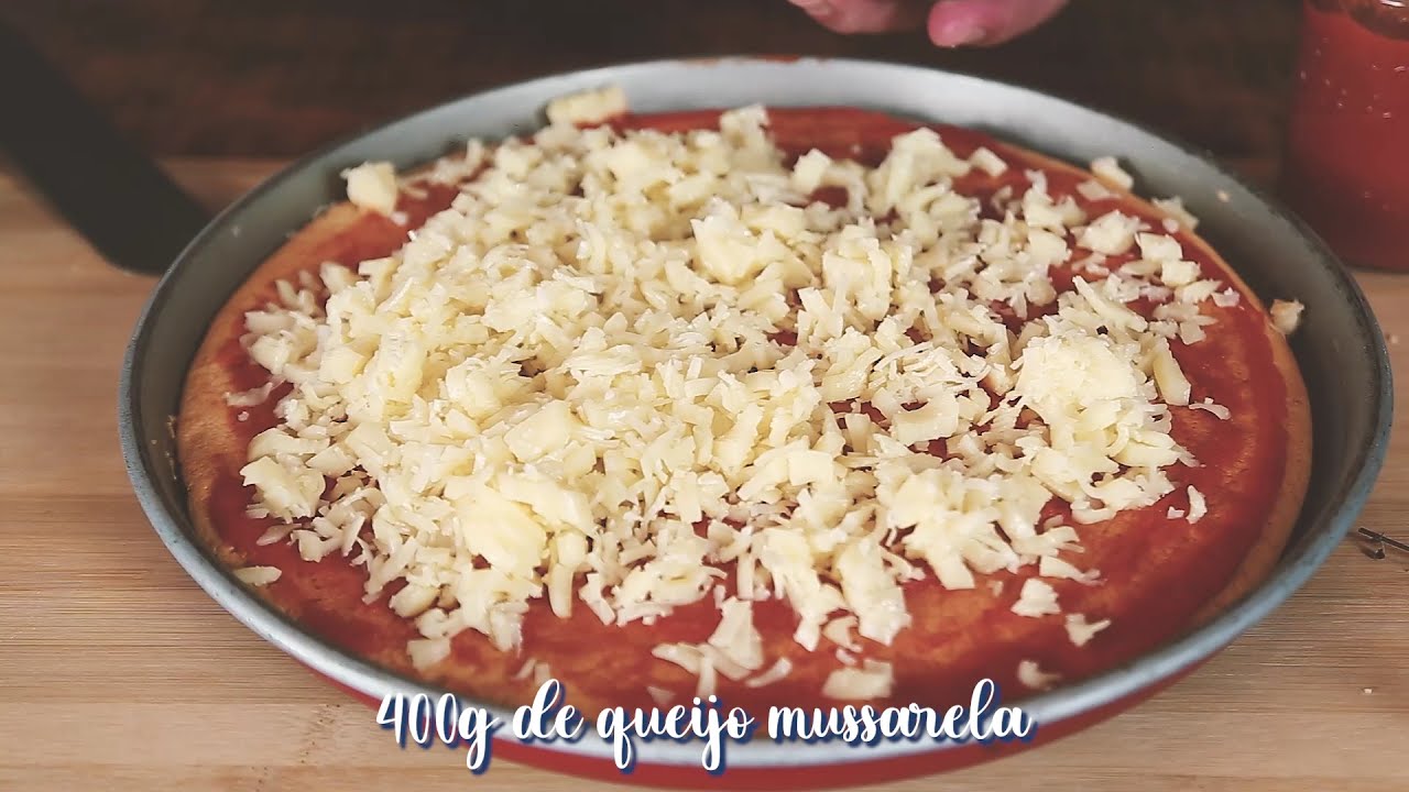 Receita de pizza low carb com whey protein