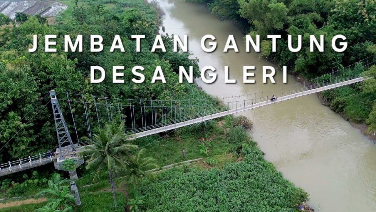 Ngabuburit di Sawah Desa Gunungkidul | Jembatan Gantung Ngleri - Gunungkidul
