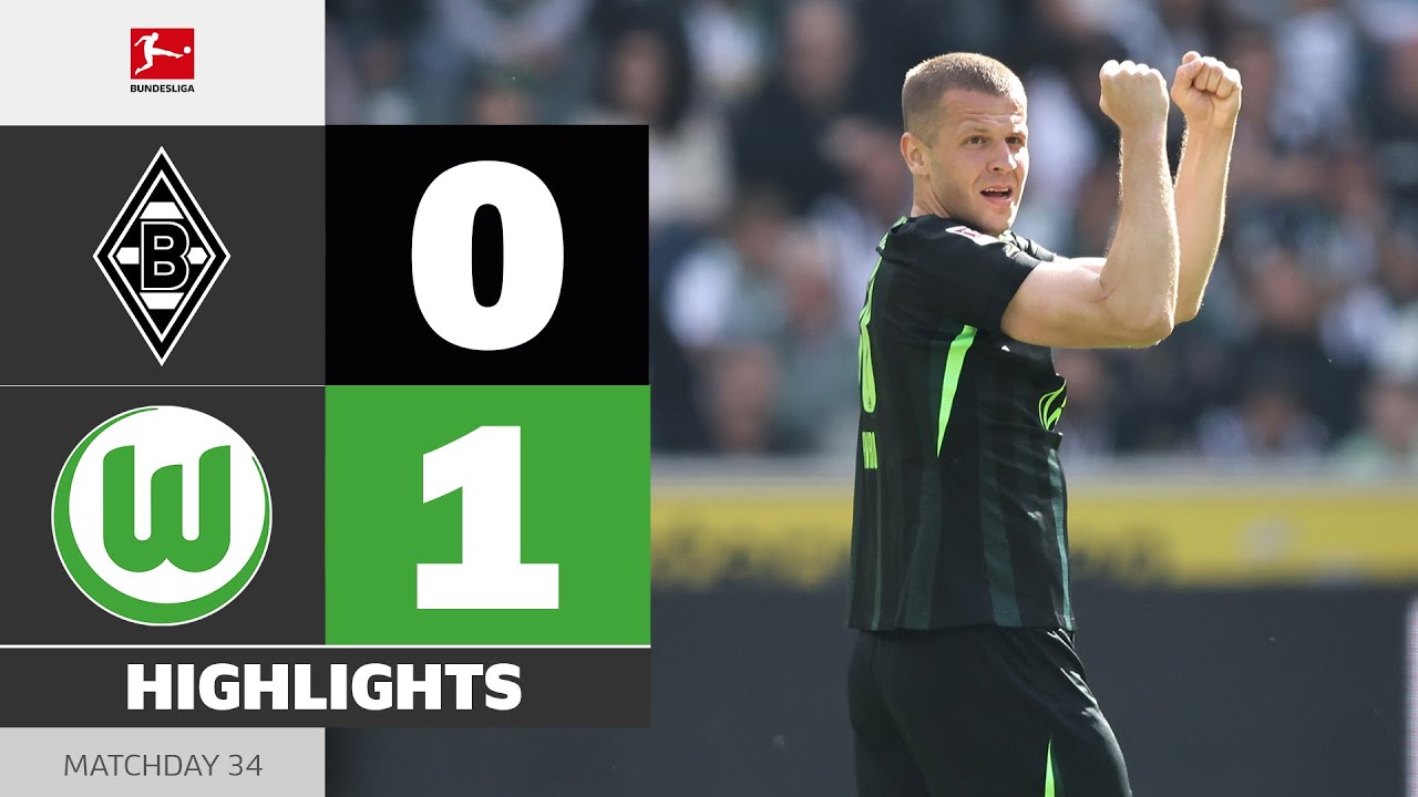 BORUSSIA M'GLADBACH - VFL WOLFSBURG | Highlights | Matchday 34 – Bundesliga 2024/25