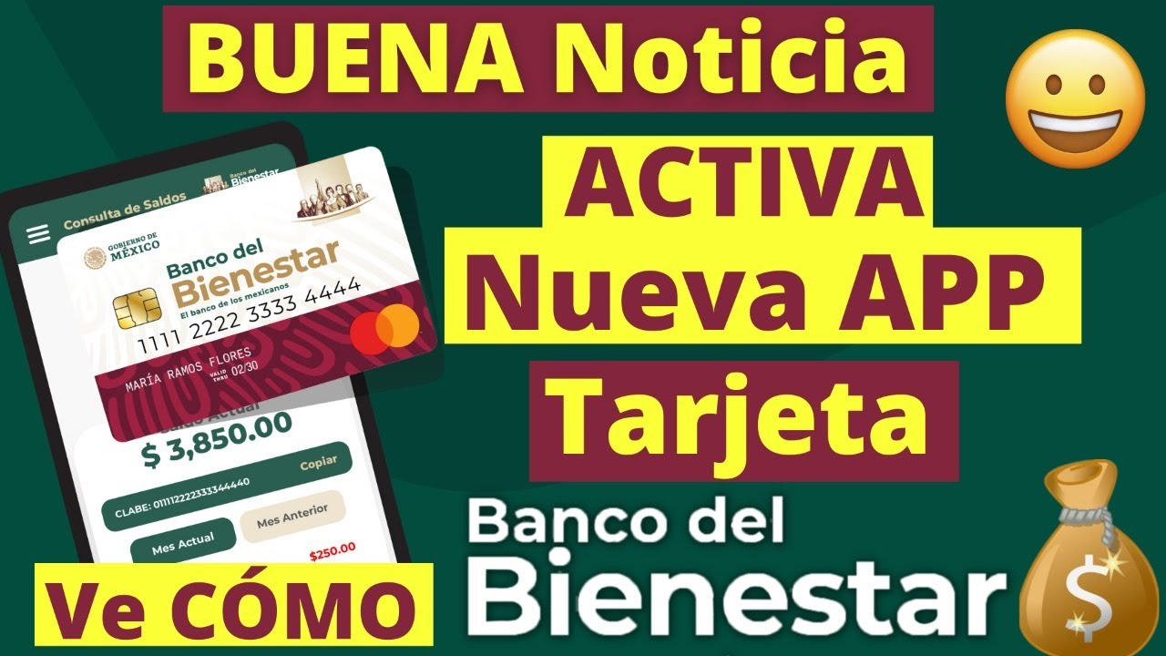 Como ACTIVAR NUEVA App del BANCO del BIENESTAR💰Consulta PAGO de PENSIONES y BECAS en TARJETA💳😃