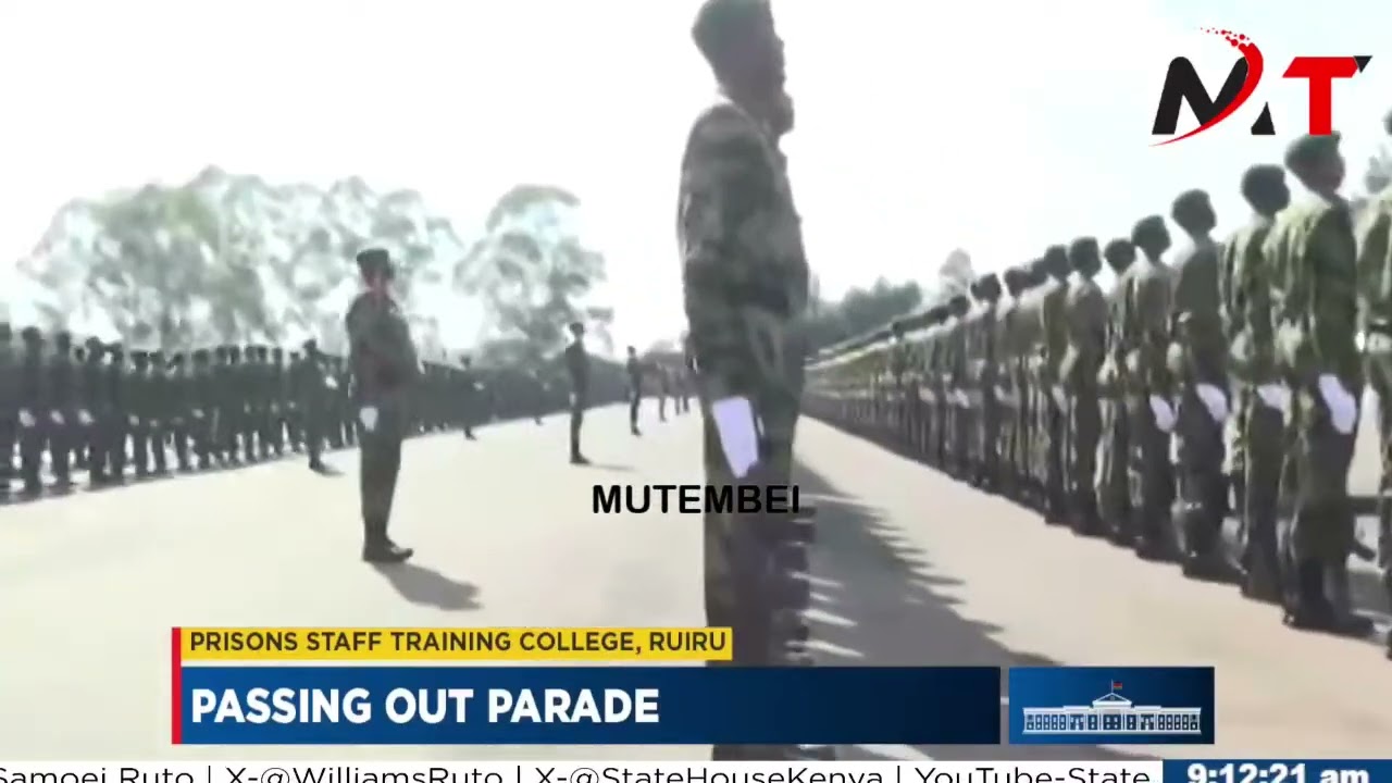 WATCH PRES RUTO PASSING OUT PARADE IN PRISON TRAINING COLLEGE RUIRU!!