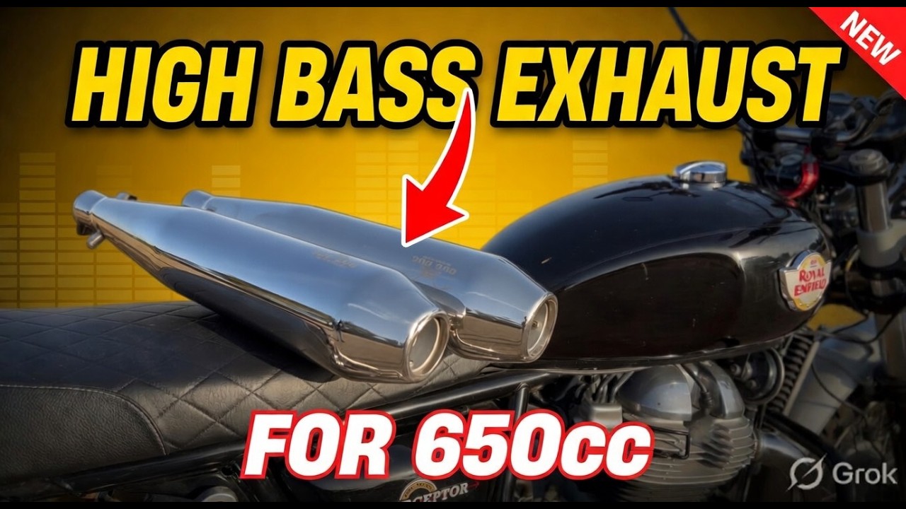 Высокочастотная выхлопная система для Royal Enfield 650cc | Тест звука