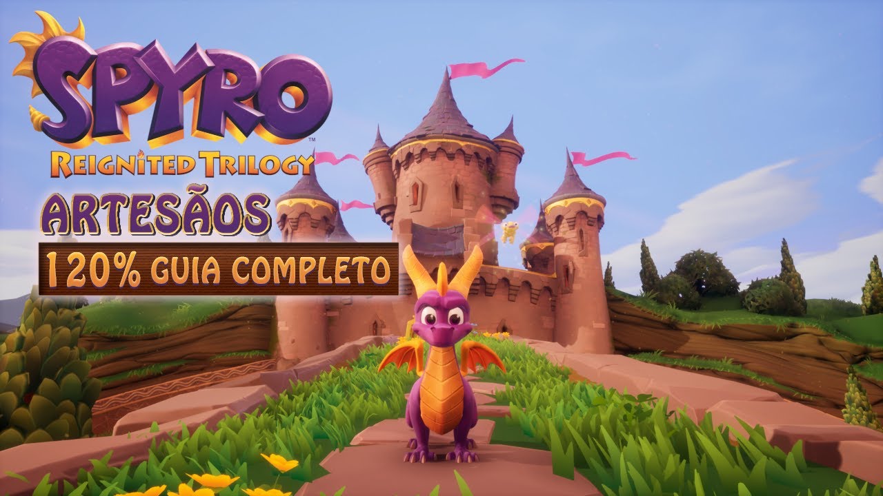 Spyro The Dragon 120% - ARTESÃOS (ARTISANS) Todos os Diamantes e Dragões