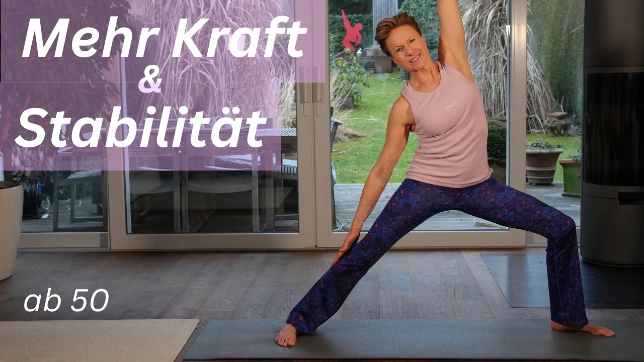 Wieder aufrecht & kraftvoll ab 50 – 30 Min sanfter Yoga Flow für Stabilität & Haltung