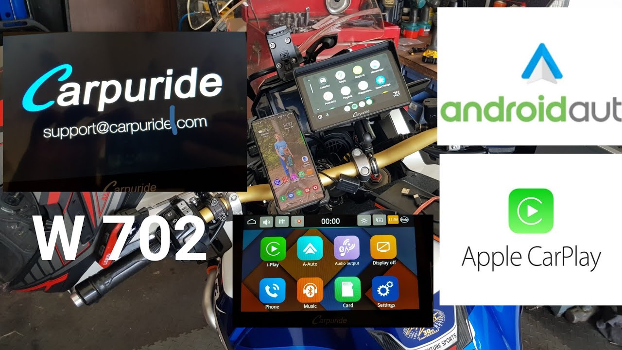 Honda Africa Twin 1000 Carpuride W 702 Android auto - Apple CarPlay