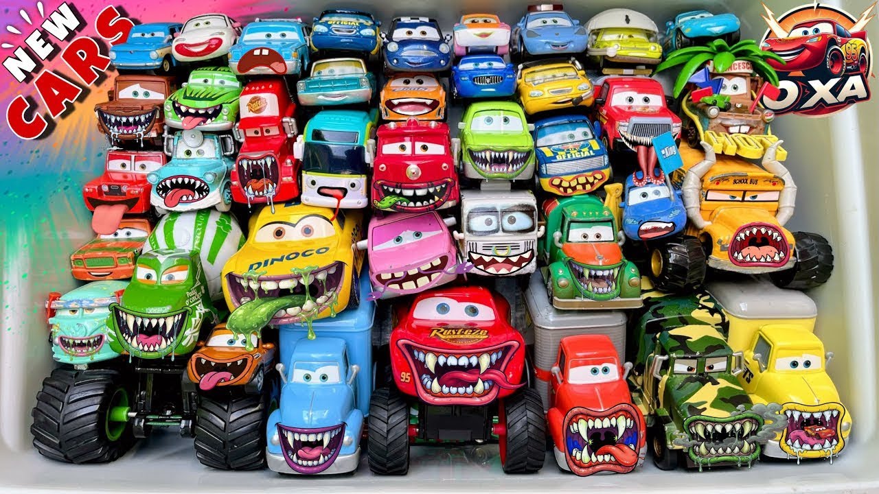 Disney Pixar Cars Unboxing Review | Lightning McQueen, Tow Mater, Chick Hicks, Sally Carrera, Cruz