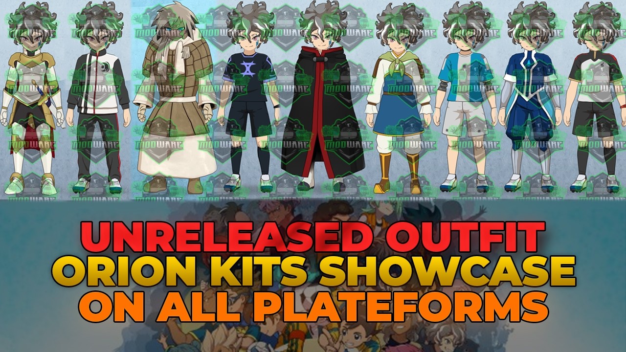 Inazuma Eleven Victory Road Secret & Team Kits Orion Unreleased