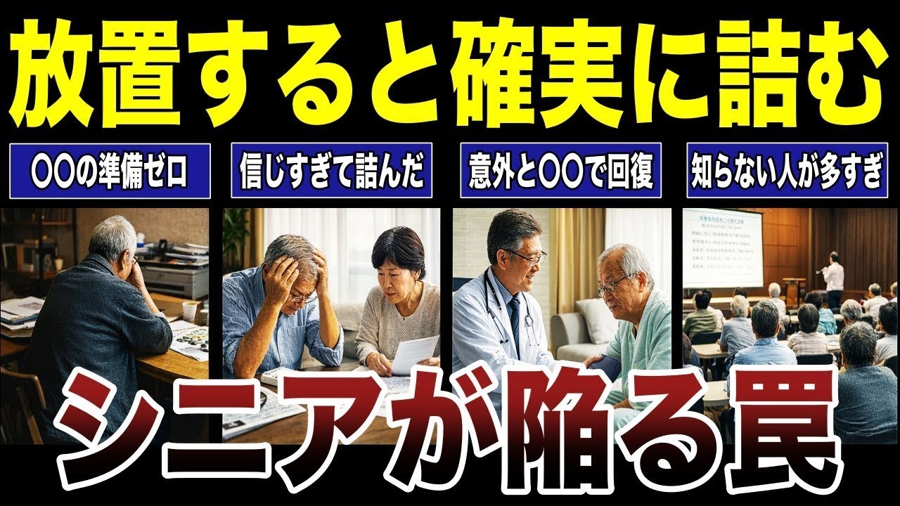 【シニアの苦悩】放置すると確実に詰むシニアが陥る罠　口コミ20選紹介します　