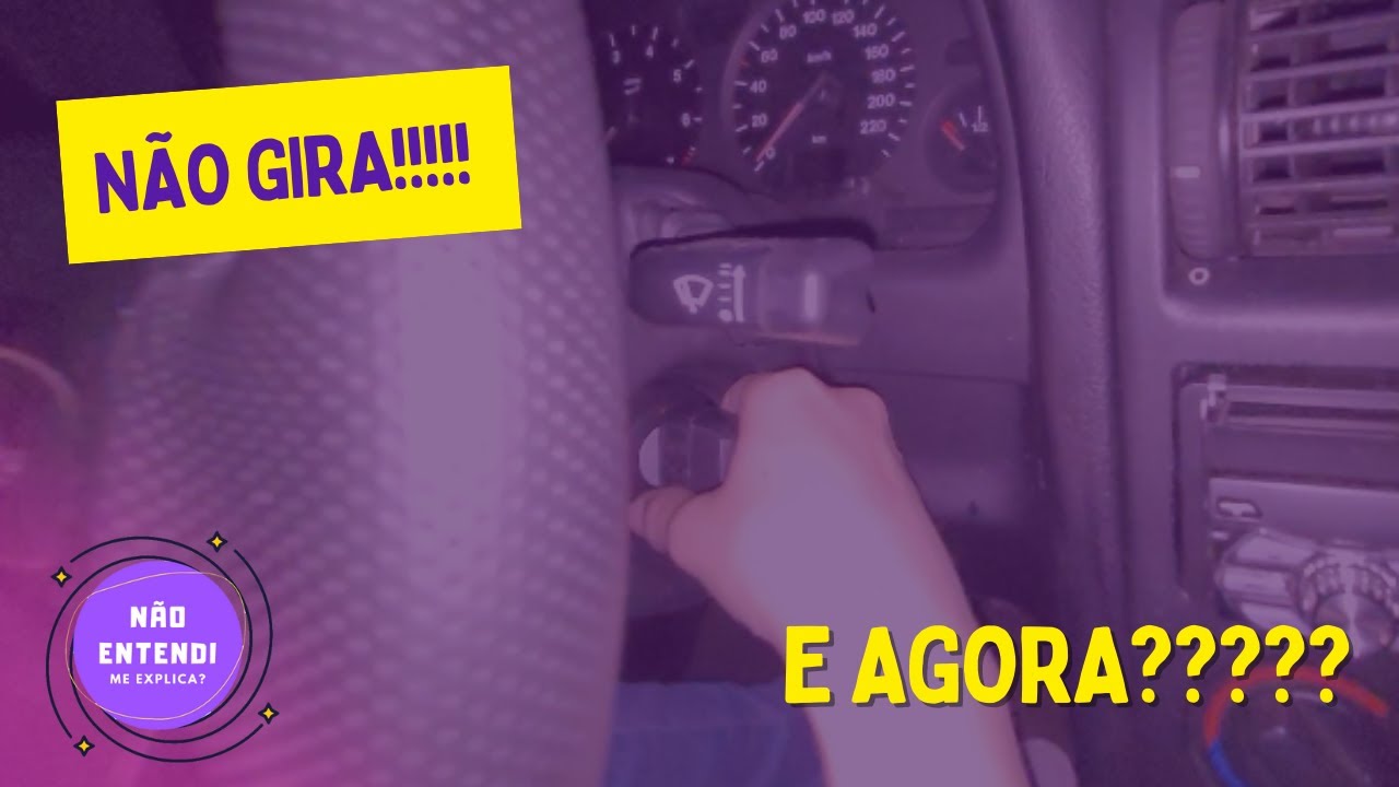 Volante do carro travado e ignição/chave não gira - o que fazer??