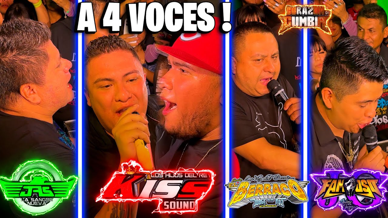😱UNA WEPA A 4 VOCES!! ASI COMPARTIERON MICROFONO CON LOS HIJOS DEL REY | KISS SOUND | LEON GTO🔥❤️