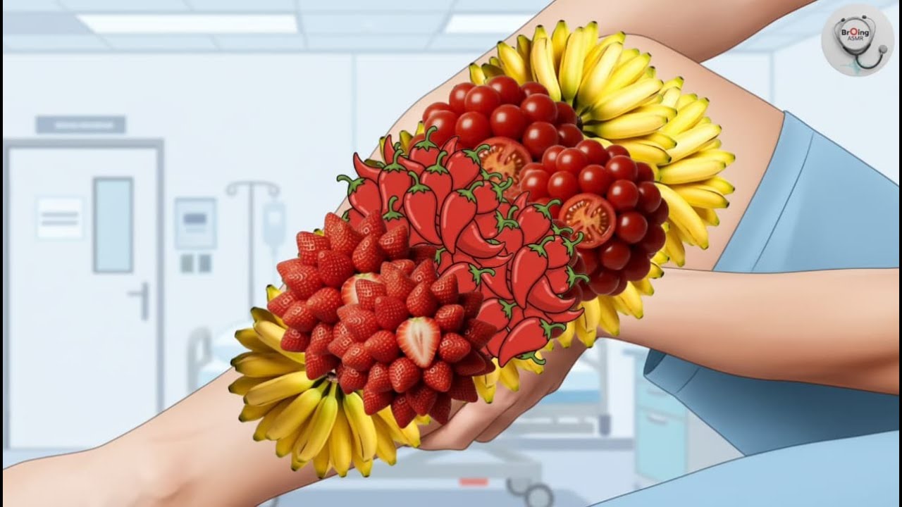 Oddly Satisfying Fruit Arrangement ASMR 🍌🍓 || Relaxing Banana & Berry Art