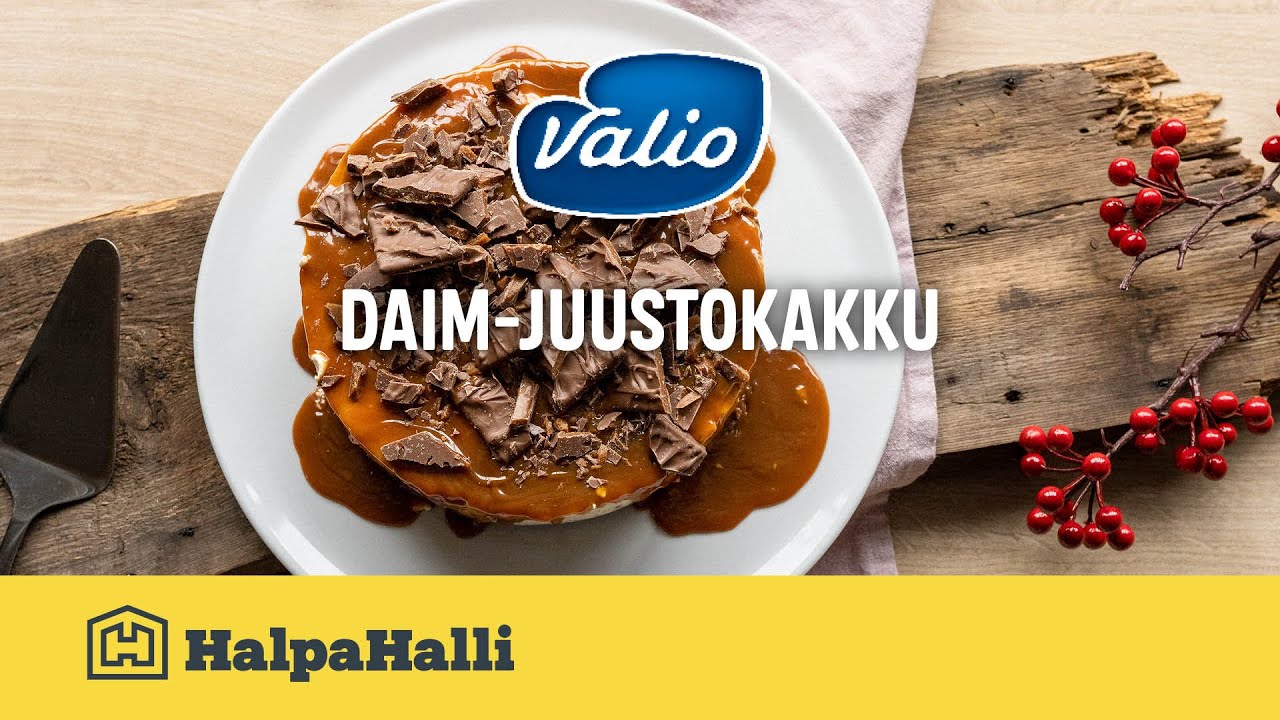 Valio Daim-juustokakku • Hyvän Arjen Resepti • HalpaHalli