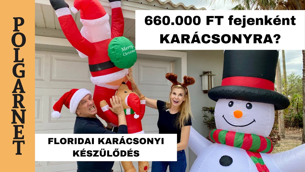 A KARÁCSONY ÁRA FLORIDÁBAN!- Mindenből nagyobb kell?- ÍGY KÉSZÜLÜNK MI AZ ÜNNEPEKRE! 4K  Polgarnet