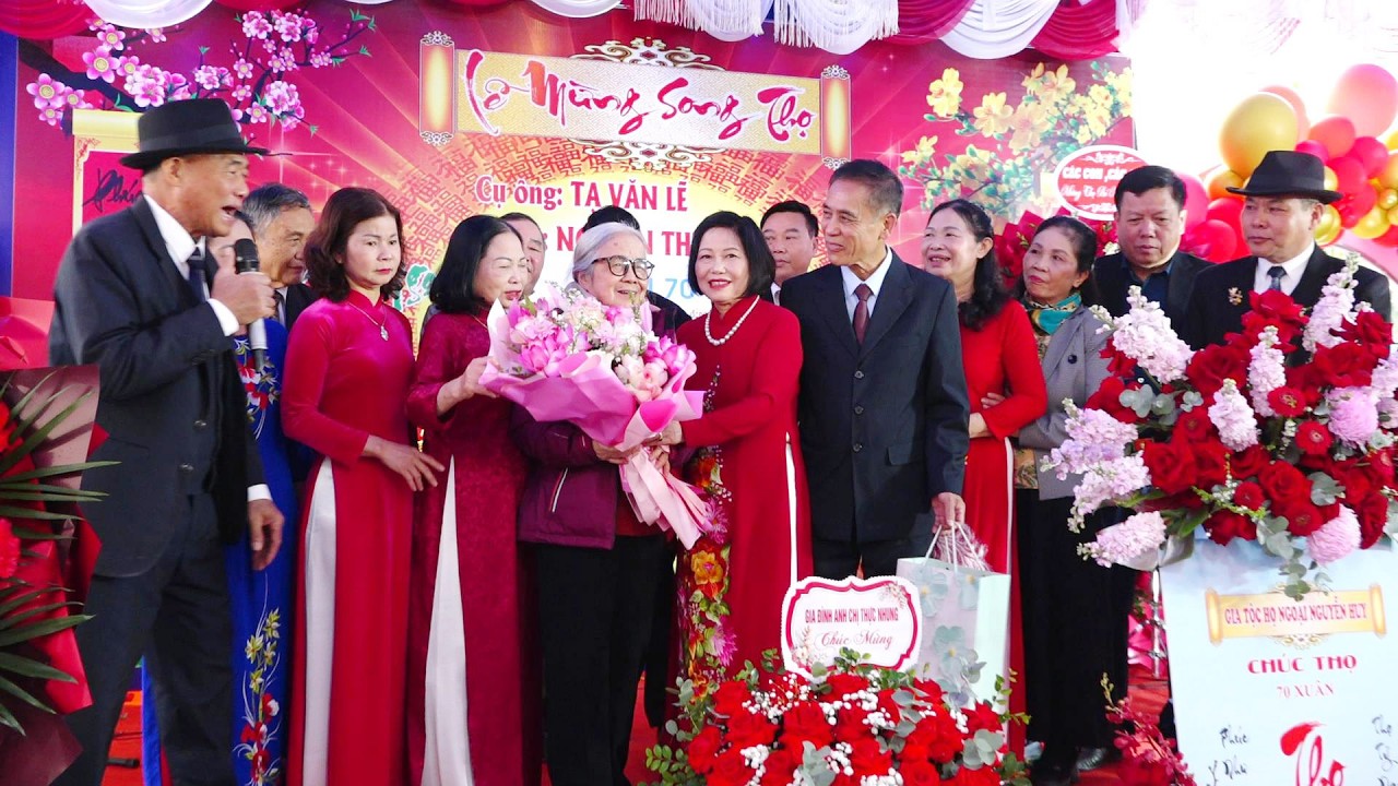 LỄ MỪNG SONG THỌ CỤ ÔNG TẠ VĂN LẼ & CỤ BÀ NGUYỄN THỊ BÍCH DỰ  TUỔI 70 & KỶ NIỆM 45 NĂM NGÀY CƯỚI