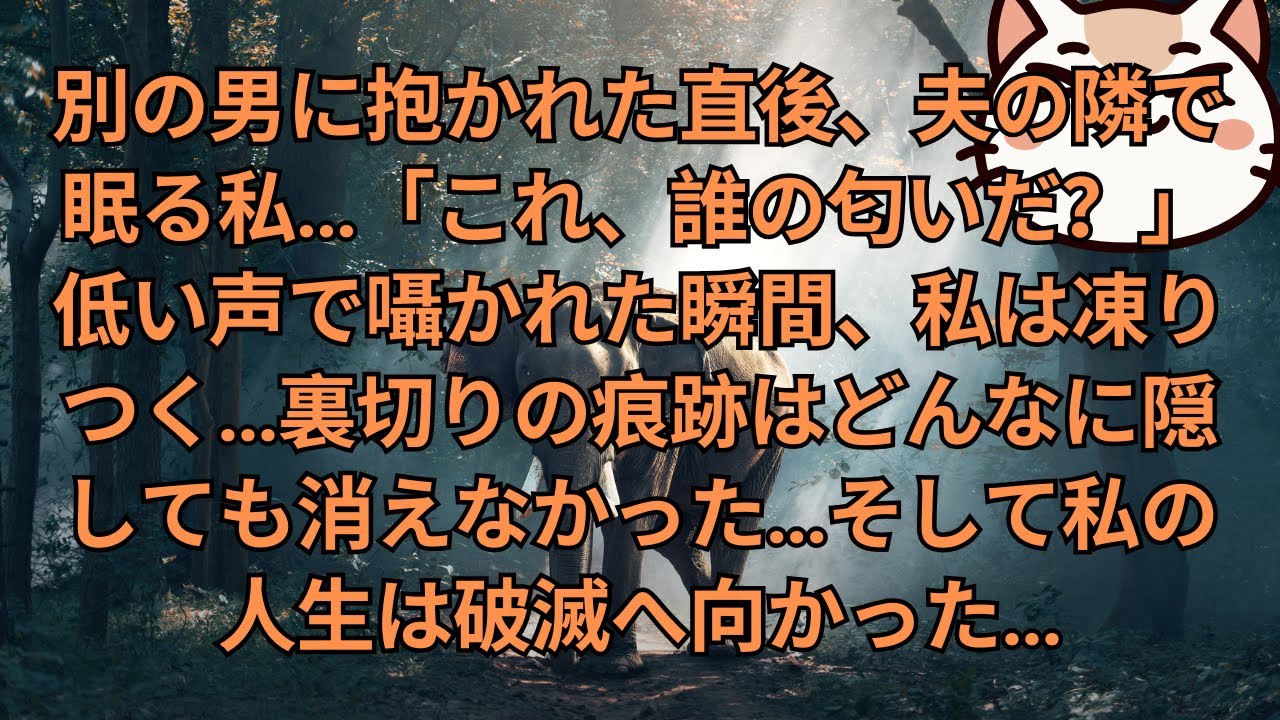 【離婚】別の男に抱かれた直後、夫の隣で眠る私…「これ、誰の匂いだ？」低い声で囁かれた瞬間、私は凍りつく…裏切りの痕跡はどんなに隠しても消えなかった…そして私の人生は破滅へ向かった…【シタ妻】