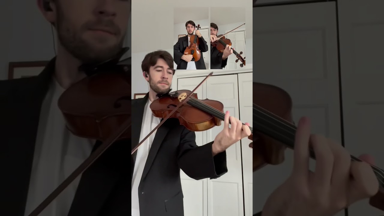 I had to tune one of my strings down to play the chords #VivaLaVida #ViolaCover